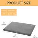EMPSIGN Stylish Dog Bed Mat Dog Crate Pad Mattress Reversible (Cool & Warm), Water Proof Linings, Removable Machine Washable Cover, Firm Support Pet Crate Bed for Small to XX-Large Dogs, Grey (35.0"L x 22.0"W x 3.0"Th)