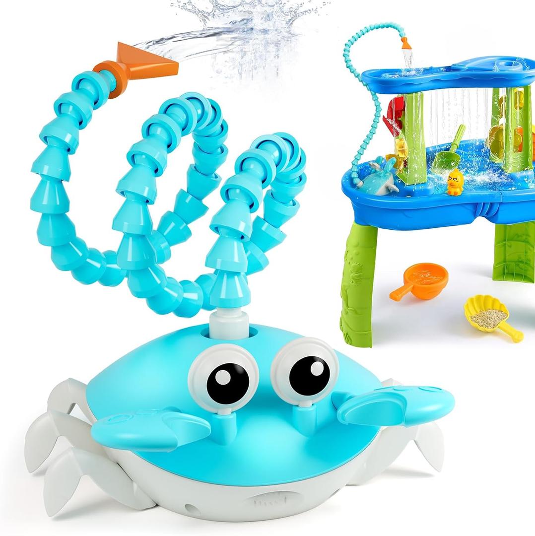 Water Table Pump, 5400mAh Battery Powered Cordless Rechargeable Pump, Large Water Flow Water Table Toys Outside Water Play Table Accessories for Toddlers Kids