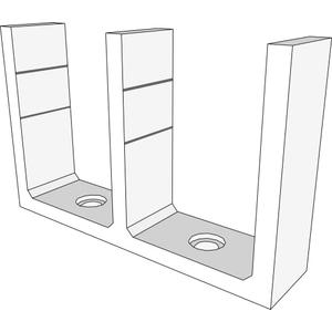 Universal Adjustable Height Sliding Closet Door Floor Guide Bracket - White - Grovers Home Solutions