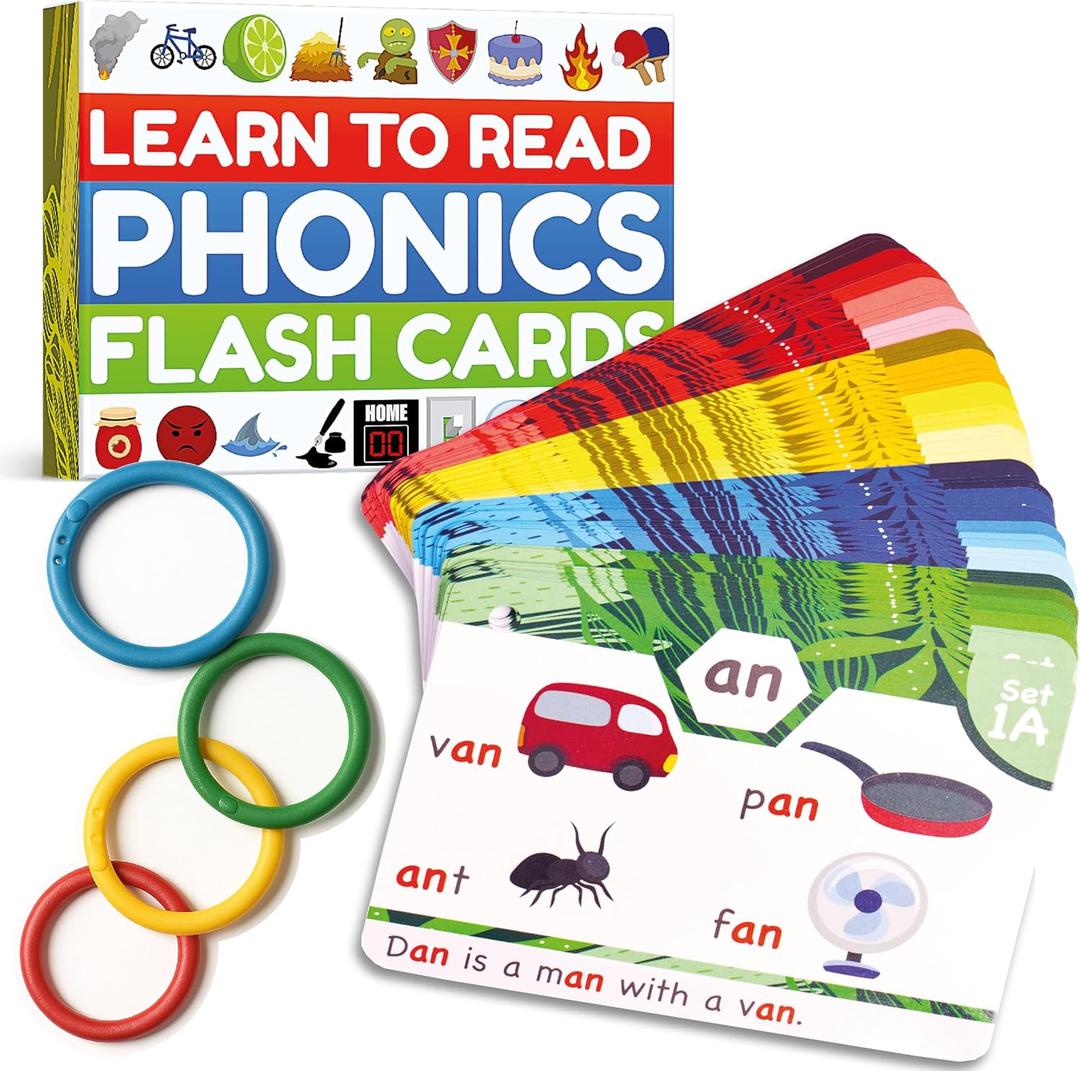 THE BAMBINO TREE Phonics Flash Cards  Learn to Read in 20 Phonic Stages  Education for Kids Ages 48 Kindergarten 1st 2nd Grade