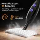 12‑in‑1 Steam Mop, Detachable Handheld Steam Cleaner,15s Fast Heat‑Up,180° Swivel Mop Head,400ml Tank for 45‑Min Continuous Steam,Chemical‑Free for Hardwood Tile Carpet Pet Kids Safe