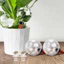 Soilagua 19 oz Extra Large Plant Self Watering Globes Top Fill, Plastic Water Bulbs, Slow Release Terracotta Self Watering Planter Insert, Plant Watering Devices System, Water Spikes Stakes, 4 Pack