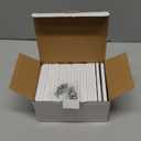 BESTTEN 20 Pack 1 Gang Screwless Decorative Wall Plate, USWP6 Gloss Snow White, H4.69” x W2.91”, Faceplate Cover for Decorator Receptacle Outlet & Switch