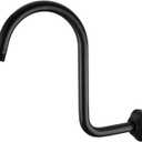 BESTILL 13 Inch S Shape Shower Head High Rise Extension Shower Arm and Flange, Oil Rubbed Bronze