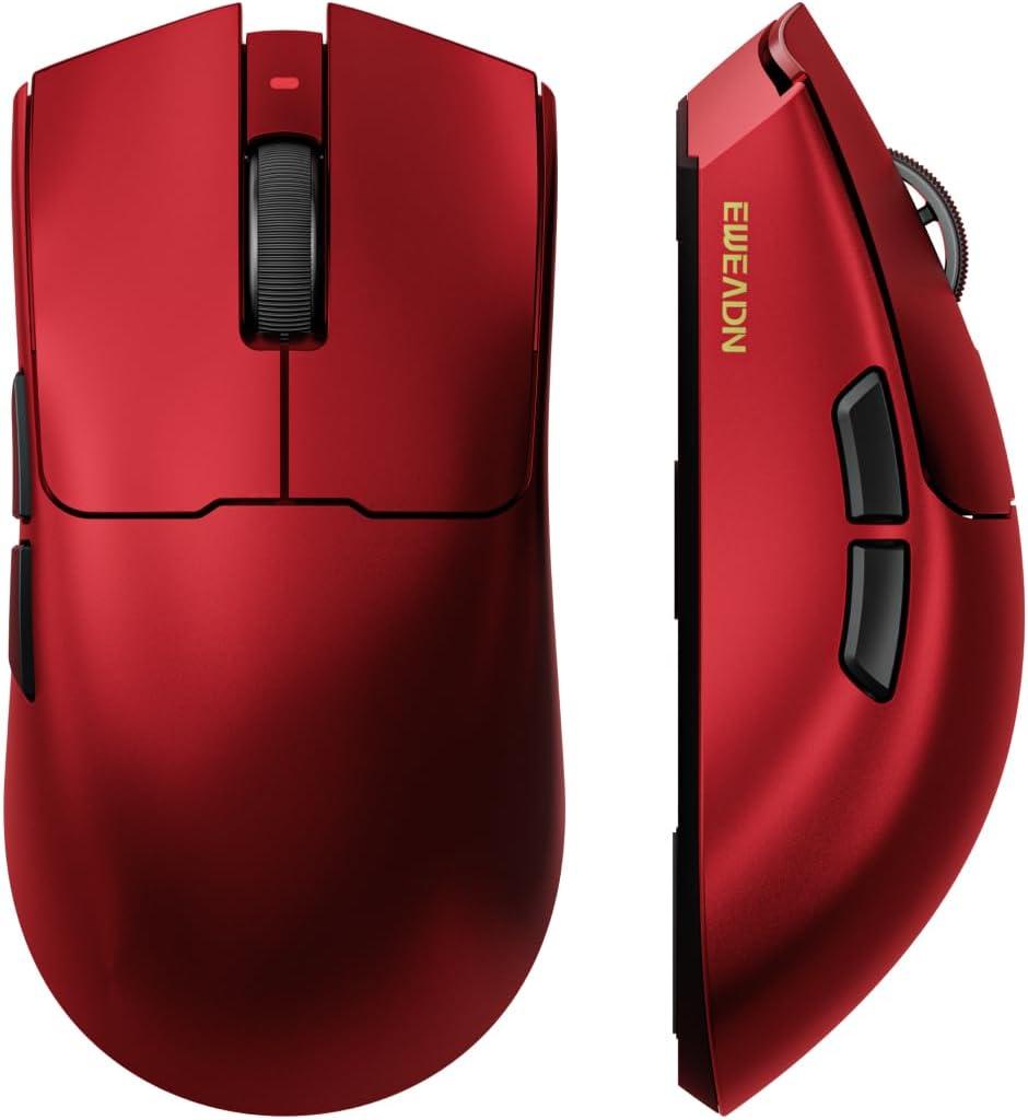 EWEADN S9 Pro Wireless Gaming Mouse, 59g Ergonomic Computer Mouse, 2.4Ghz/Bluetooth/USB-C, 8K Polling Rate, 26000 DPI, PAW3395 Optical Sensor, 250Hrs Battery Life, Programmable for PC/Win/Mac