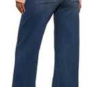 Women's High Waisted Wide Leg Jeans Elastic Waisted Stretchy Denim Sweatpant Pants with Pockets Trendy 2025 Fall (Blue, L)