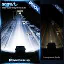 D3S HID Bulbs, 8000K White Blue 35W High/Low Beam, Replacement 66340 42403 42302 42302C1 Xenon Bulbs, UV Resistant, Pack of 2
