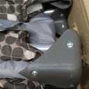 Pamo Babe Portable Crib Baby Playpen with Mattress and Carry Bag Grey