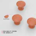 homdiy 10 Pack Cabinet Knobs Orange Drawer Knobs Solid Knobs, Cabinet Hardware Knobs for Kitchen Cabinets