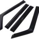 ZXMOTO Rain Guards Side Window Visor Vent Outside Mount, 4PCS Fits for Jeep Wrangler JL 2018 2019 2020 2021 2022 2023 2024 2025 4 Door Easy to Install