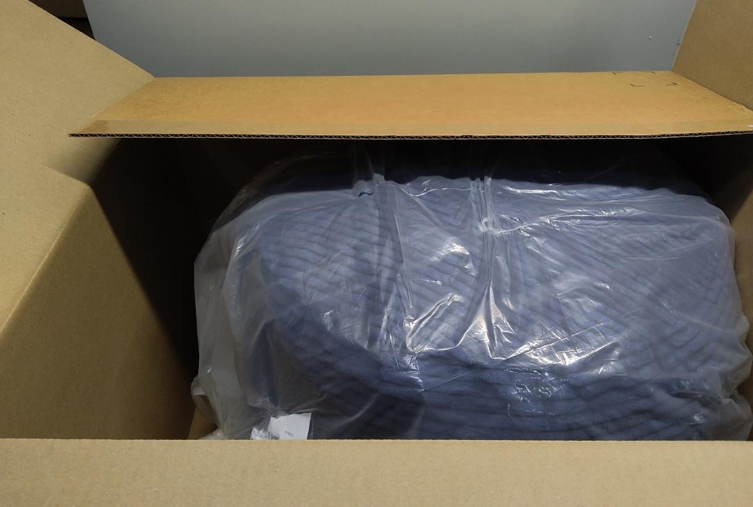 Large Circular Blue Sitting Stool