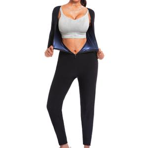 Full Body Sauna Suit for Women Workout Jumpsuit Waist Trainer for Belly Fat Sweat Suit Compression Body Shaper (XX-Large)