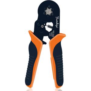 Ferrule Crimping Tool for Crimping AWG (23-7) Wire Terminals, Hexagonal Wire Crimper Self-Adjustable Ratchet Ferrule Terminals Crimp Tool for Wire Terminals Cables End-sleeves