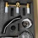 PROOX 3 Handle Tub Shower Faucet Set, Dual shower head Combo with Tub and Shower Trim Kit with Rough-in Valve, Polished Chrome Bathtub Shower Faucets, Wall Mounted Bathroom Rain Shower System