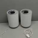 2 Pack Vhoiu Air Purifiers for Home Bedroom up to 690ft, Quiet Air Purifier With Night Light, Whole House Has Fresh Air, H13 True HEPA Air Cleaner For Office, Dorm, Apartment, Kitchen KJ80 (White)