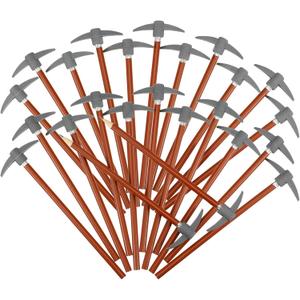 Chinco 48 Pieces Pickaxe Pencils Eraser Set Funny Eraser Topper Pencils Bulk with Axe Shape Erase for Back to School Supplies Students Gifts