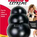 KONG Extreme Dog Toy - Fetch & Chew Toy - Treat-Filling Capabilities & Erratic Bounce for Extended Play Time Most Durable Natural Rubber Material - for Power Chewers - for X-Large Dogs