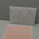 Seorsok Compatible with MacBook Air 13 Inch Model A1932 A2179 M1 A2337 Touch ID Release 2020 2019 2018 Plastic Hard Shell Case Protective Cover with 2 Pieces Pink Keyboard Cover Leopard Print