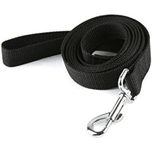 Nylon Dog Training Leash, Traction Rope for Small and Medium Dogs (3/4'' x 4 F, Black)