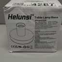 Helunsi Industrial Table Lamp Base, E26 E27 Lamp Base Without Shade, Mini Short Desk Lamp Exposed Bulb Base, Simple Metal Edison Light Bulb Stand, with 5.8ft Cord Switch Plug Bulb Base Holder (Black)