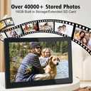 10.1 Inch WiFi Digital Picture Frame 1280x800 HD IPS Touch Screen, Smart Photo Frame, Auto-Rotate, Instantly Share Photos/Videos and Send Best Wishes from Anywhere(16GB, Black)