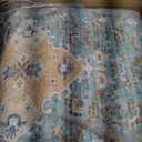 Vanmoos 8x10 Area Rugs for Living Room, Bedroom - Machine Washable, Non-Slip Bedside Rug, Large Soft Floor Carpet for Office, Dining Room, Farmhouse and Home Decor, Charm/Turquoise