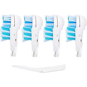 Sensitive Replacement Electric Replacement Toothbrush Heads (4 Count), Dual Clean Rotating Sets for Braun Oral B Cross Action Power