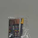 posca Paint Art Markers, Set of 5 5M Medium Markers with Reversible Tips, Brown Collection