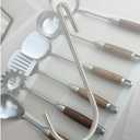 8 pcs, Stainless Steel S Hook Cookware Hooks, Multiple Uses, for Kitchenware, Pots, Utensils, Clothing Bags, Towels, Plants, Tools (8)