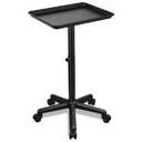 Salon Tray, Salon Rolling Tray with Adjustable Height, Salon Color Tray, Salon Tray on Wheels, Suitable for Tattoo Tray&Dentist Tray Use Black