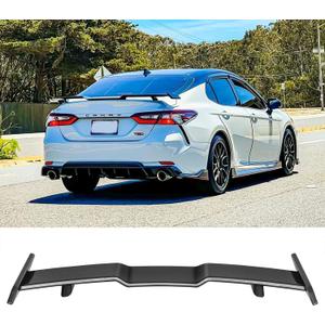 JMTBNO 57 Inch Universal Rear Spoiler Wing,Carbon Fiber Car Wing Trunk Spoiler Aleron Trasero Compatible with 2018-2022 8th Gen Camry LE SE XLE XSE TRD 2018-2022 10th Gen Honda Accord