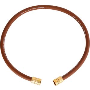 Short Leader Garden Hose 5/8" x 4ft, No Kink Lightweight Water Hose, Hybrid Rubber, Heavy Duty, 650 Burst PSI, Female to Female Fittings