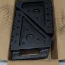 HIGOOD Solid Rubber Wheel Chock with Handle for The Car, Strong and Durable,8" Length, 4" Width, 6" Height - Pack of 2