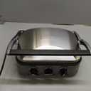 Cuisinart Griddler Indoor Grill, Panini Press, Sandwich Maker & More, 5-in-1 Grilling, Dishwasher-Safe Nonstick Cooking Plates, GR-4NNAS, Stainless Steel