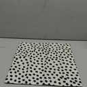 HGOD DESIGNS Polka Dots Decorative Throw Pillow Cover Case,Brush Strokes Dots Cotton Linen Outdoor Pillow Cases Square Standard Cushion Covers for Sofa Couch Bed Car 18x18 inch Black
