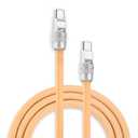 chubbycable Chubby 2.0 USB C 240W Fast Charging Cable Silicone Soft Durable USB C Cable Extra Thick Charger Cord Compatible with iPhone 17-15 Series iPad, Desert, Type-C to Type-C, 13.1FT