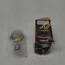 Sunlite 80509 LED A19 Clear Filament Style Light Bulb, 6 Watts (40 Watt Equivalent), 600 Lumens, 120 Volts, Dimmable, Medium E26 Base, UL Listed, Silver Bowl, 2700K Soft White, 1 Pack