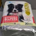 Paw Inspired 20ct Disposable Dog Diapers | Female Dog Diapers Ultra Protection | Diapers for Dogs in Heat, Excitable Urination, or Incontinence (Large)