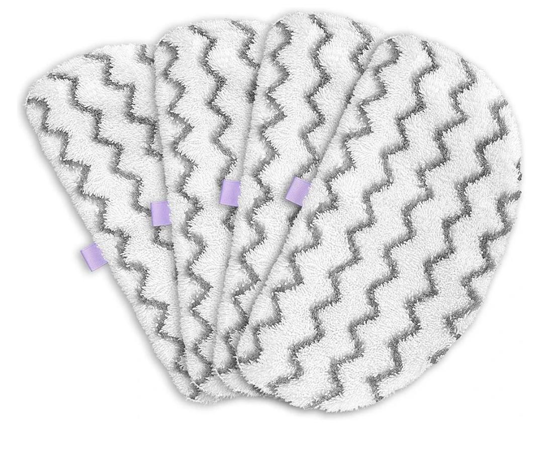 4 Pack Power Fresh Replacement Steam Mop Pads Compatible with Bissell Power Fresh Steam Mop, Fits 1940, 1806, 1544, 1440 Series, Microfiber Scrubbing Pads for Sealed Hard Floors