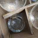 Set of 10 Hammered Glass Cups, 16oz. Dishwasher Safe Cocktail Drinking Glasses - Clear Heavy Base Stemmed Water Glasses, Tall Beer Glasses, Bar Glass, Juice, Iced Tea, Margarita, & Everyday Drinks.