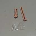 Minyee Leather Band Compatible with Fitbit Versa 2/Fitbit Versa/Versa Lite Bands Women, Dressy Premium Leather Designer Strap with Stainless Steel Metal Chain for Versa 2 Smartwatch Accessories (Pink/Rose Gold)