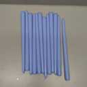 CANDWAX 12 inch Taper Candles Set of 12 - Dripless and Smokeless Candle Unscented - Slow Burning Candle Sticks - Baby Blue Candles
