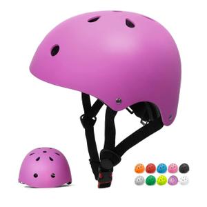 Glaf Toddler Helmet for 2-8 Years Kids Bike Helmets Baby Girls Boys Multi-Sport Adjustable Skateboard Bicycle Helmet Lightweight 4 Sizes for Toddlers, Purple