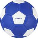 Curve Soccer Ball Size 4, Swerve Soft Balls for Outdoor and Indoor,Size 4 Soccer Ball for Boys and Girls (Blue White)