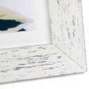 Rustic White 5x7 Picture Frame set of 3,Display 5x7 without Mat or 4x6 with Mat