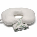 Fashion Protective Cervical Portable U Shaped Pillow, Airplane Travel Memory Foam Pillow Watercolor Sage Green Leaf, Size 22.5*18*6.5 inch