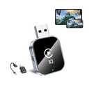 Wireless CarPlay Adapter for Android Auto - 3 in 1 Airplay Mirror Link Adapter Multi-User Seamless Connection Converts Wired to Wireless CarPlay Adapter - No Latency from iOS 10+ to Screen w/USB-C