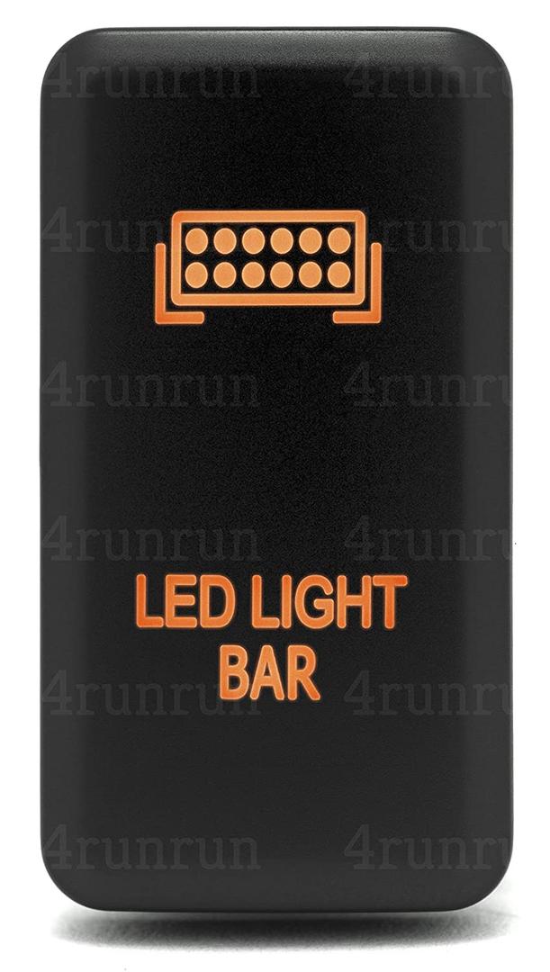 Light Bar Switch for 4th Gen 4Runner Amber Orange Push Button LED 38mm
