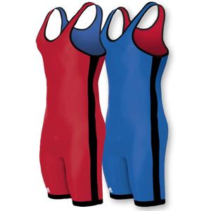 adidas Wrestling Reversible Singlet - Red/Royal - Youth Small