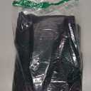 DWCN Short Back Tab & Rod Pocket Blackout Curtains - Tieable Thermal Insulated Energy Saving Bedroom and Kitchen Curtains Window Treatments, W 38 x L 45 Inch, Set of 2, Black